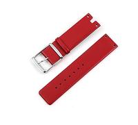 Watch Straps Compatible with CK K94231 Genuine Leather Soft Durable Compatible with Calvin Klein Watch Straps 22mm White Black Brown Red Men (Band Color : Red, Band Width:22mm)