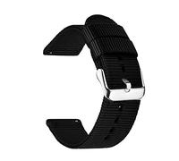 Watch Straps Nylon 18mm 20mm 22mm Watchband 46mm 42mm Gear S3 S2 Sport Watch Strap Replacement Replacement Strap (Color : Black)