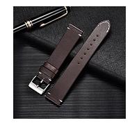 Watch Straps Quick Release Watch Band for Men Women 16mm 18mm 20mm 22mm 24mm Watchband Genuine Leather Watch Strap Replacement Belt Replacement Strap (Color : Dark Brown)
