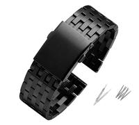 watch straps Stainless Steel Strap Men Metal Wrist Watchband 24mm 26mm 28mm 30mm Bracelet Quick Release
