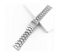 Watch Straps Stainless Steel Watch Strap Wrist Bracelet Silver Color Metal Watchband with Folding Clasp for Men Women 12/14/16/18/20/22mm Replacement Strap (Color : Silver)