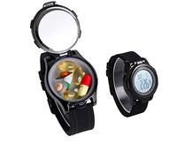 Watch-Style Pill Box with Alarm Clock , Waterproof and Moisture-Proof ,Watch Design Business, Internal Space Can Put 4-6 Backup Medicine for Emergency Treatment of Acute Illness Attack,2022 New