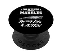 WATCH THE MARBLES RACING LINE ACTION motorsport race driver PopSockets Adhesive PopGrip