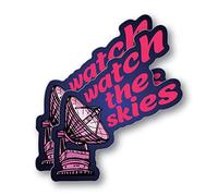 Watch The Skies Sticker Decal Ufo Area 51 Space Laptop Funny Et
