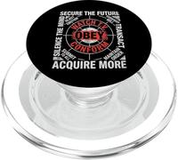 Watch TV Obey Conform Surrender Mind Control Rebel Graphic PopSockets PopGrip for MagSafe