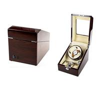 Watch Winder 2 + 3 Rectangular Mute Automatic Double Watch Winder with Locking Watch Winder Box