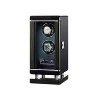Watch Winder Automatic LCD with Touch Panel Fingerprint Unlock with Remote Control Quiet Motors Blue LED Light with 6 Rotation Mode Setting Storage Box for Winding (2 epitope)