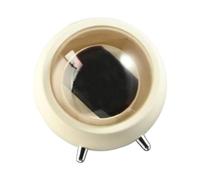 Watch Winder Automatic Single Watch Winders Box Portable Watch Display Box Organizer Quiet for Men Women Wrist Watch, White