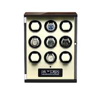 Watch Winder Automatic Watch Winder for 9 Watches Wooden Watches Rotation Storage Box Display Dust-Proof Case 4 TPD Modes LCD Remote Control with Quiet Motor for Men and Women Watches (Color : B)