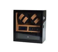 Watch Winder Box for 4 Automatic Watches + 5 Storage, Touch Screen, Blue LEd Light, Extremely Silent Motor Watch Winder for Automatic Watches