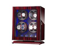 Watch Winder Box for 8 Automatic Clocks, with Blue LED Light, 4 Rotation Modes, Quite Motors, Fit Lady and Man Watch Display Storage