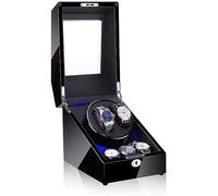 Watch Winder Box for Automatic Watches, with LED Light, Black Piano Paint Exterior, Silent Motor, Fit Lady and Man Watches It's so kind of you