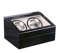 Watch Winder for Automatic Watches 4 Display Box,Watch Winder 4 Watches Box Hours Black Watches Cases Watches Boxes Winders Storage Case little surprise