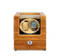 Watch Winder for Double Automatic Watches 5 Rotation Mode Setting Carbon Fibre Exterior Piano Finishing Wood Upgraded Adjustable Watch Pillows Independently Controlled Settings