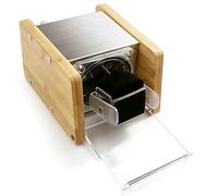 Watch Winder Smith Bamboo Watch Winder for Automatic Watches, with Timer and Downward Lid Design, Fits Standard to Large Size Watch, Bamboo, 1 Watch, Big Enough For Super Size Watch