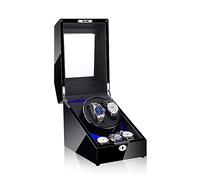 Watch Winders - 3+2 Mechanical Watch Shaker LED Automatic Winding Box Household Mute Anti-magnetic Electric Motor Box Watch Storage Display Box Open Lid Stop