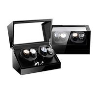 Watch Winders,Automatic Watch Winder Box,Watch Display Storage Box,for 4 Wristwatch Waterproof Watches Winding Case Ultra-Quiet Rotation Turns Per Day