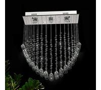 Watch winders for men and women Heart Crystal Ceiling Lamp Stainless Steel Chandelier Led Dimmable Living Room Dining Art Hanging Lighting Fixtures(Three-Color Light)