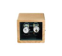 Watch Winders Oak Shaker Automatic Winding Motor Box Mechanical Watch Turntable For 2 Wrist Watches