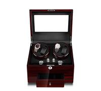 Watch Winders,Watch Winder Box Watch Winder,Automatic Box with 6 Memory Slots 5 Modes Shell Piano Lacquer Glossy Watch Winder