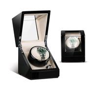 Watch Winders Watch Winders for Automatic Watches Automatic Watch Winder, Anti-Magnetic Watch Storage Box, Stop with Light When Opening The Cover, Various Styles(Color:B,Size:1)