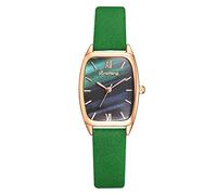 Watch with A Second Hand Bravura Small Casual American European Women's Watch (Green, One Size)