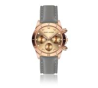 Watch with leather strap Marc Lauder Valencia Gris 38 mm