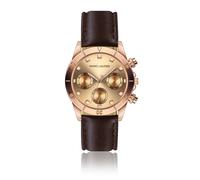 Watch with leather strap Marc Lauder Valencia Marron 38 mm
