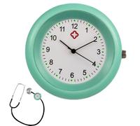 Watch With Nursing Stethoscope - Pocket Watch With Stethoscope Attack Medical Symbols | Precise Practical Accessory For Nurses, Medical Students And Professionals Of The S, verde, Consulte la