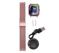 Watch with Touch Screen, IP68 Waterproof, Smart Fitness Watch, Long Battery Life, Lightweight Pedometer, Sweatproof, 1.69 Inch for for Women, Men (Pink)