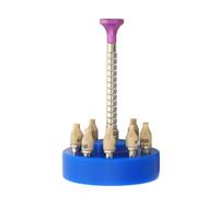 Watch Your Hands, Install The Tool, Portable Professional Anti -Scratch 10 Sizes Hand Adaptation Tool for The Watchmaker (Blue)