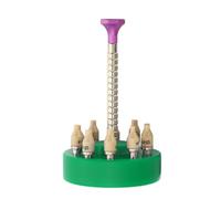 Watch Your Hands, Install The Tool, Portable Professional Anti -Scratch 10 Sizes Hand Adaptation Tool for The Watchmaker (Green)