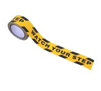 Watch Your Step Caution Tape,Mind the Step Sign 1.97in*16.4ft Wet Floor Sign Roll Anti-Slip Tapes Yellow Black Waterproof Safety Hazard Tapes for Stairs Steps Ladder Indoor Outdoor Tread Floor Caution