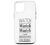 Watch Your Thought They Become Words Lao Tzu Taoism Wisdom Case for iPhone 12/12 Pro
