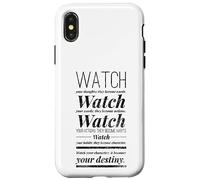 Watch Your Thought They Become Words Lao Tzu Taoism Wisdom Case for iPhone X/XS