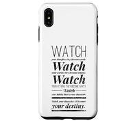Watch Your Thought They Become Words Lao Tzu Taoism Wisdom Case for iPhone XS Max