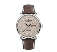 Zeppelin Atlantic Beige Dial Leather Strap Automatic 8466-5 84665 Men's Watch