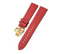 WatchBand 19mm 20mm 21mm 22mm For Colorful Soft Fluorine Rubber Watch Strap Butterfly Clasp