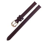 Watchband 6mm-22mm Genuine Leather Watch Strap, Plain Cowhide, Color 12, 15mm