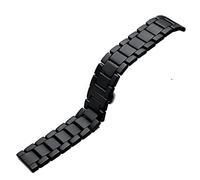 Watchband Watch smart ceramic watch strap frosted sandblasted three ceramic strap 20mm 22mm Bracelet (Color : Bright edges, Size : 18mm)