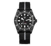 watchdives 40mm EXD Titanium Diver Watch Japan VH31 Sweep Second Quartz Watches Sapphire Crystal Wristwatch Analog Luminous Waterproof Watch for Men, Black