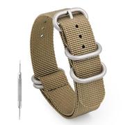 watchdives Military Nylon Watch Bands 18mm 20mm 22mm Canvas Strap Replacement One Piece Watch Strap Sport for Men Women, 4 Color Available