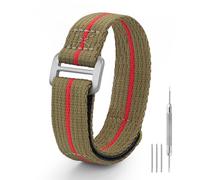 watchdives Nylon Watch Band, Hook and Loop Fasteners One Piece Watch Strap 20mm 22mm, Sport Watch Bands for Men Women, Fit for 6.3-9.0 inch Wrists