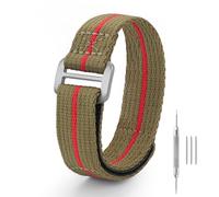 watchdives Nylon Watch Band, Hook and Loop Fasteners One Piece Watch Strap 20mm 22mm, Sport Watch Bands for Men Women, Fit for 6.3-9.0 inch Wrists