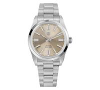 watchdives WD1016B-V3 VH31 Men's Quartz Watch, 37mm Dial, Stainless Steel Wrist Watch, BGW9 Luminous, Water Resistant to 100M, Sparkling gold / sapphire
