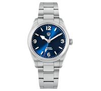 watchdives WD1960S V2 36.5mm Men's Quartz Watch, VH31 Sweep Second | Sapphire/K1 Crystal, 316L Stainless Steel, 100M Water Resistant, BGW9/C3 Lume, 10.6mm Slim Profile, Solid Bracelet