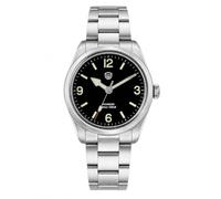 watchdives WD1960S V2 36.5mm Men's Quartz Watch, VH31 Sweep Second | Sapphire/K1 Crystal, 316L Stainless Steel, 100M Water Resistant, BGW9/C3 Lume, 10.6mm Slim Profile, Solid Bracelet
