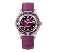 watchdives WD50Q 50 Fathoms Quartz Dive Watch for Men, Japan VH31 Sweep Seconds Movement, Bubble Sapphire Crystal, 200M Water Resistant, BGW9 Blue Luminous, 38mm Case, FKM Rubber Strap