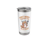 Watched This in A Video Cooking Culinary Food Chef Cook Stainless Steel Insulated Tumbler