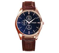 Watches for Mom Watches Men'S Quartz Watches Casual Simple Scale Business Watches Men'S Watches (E, One Size)